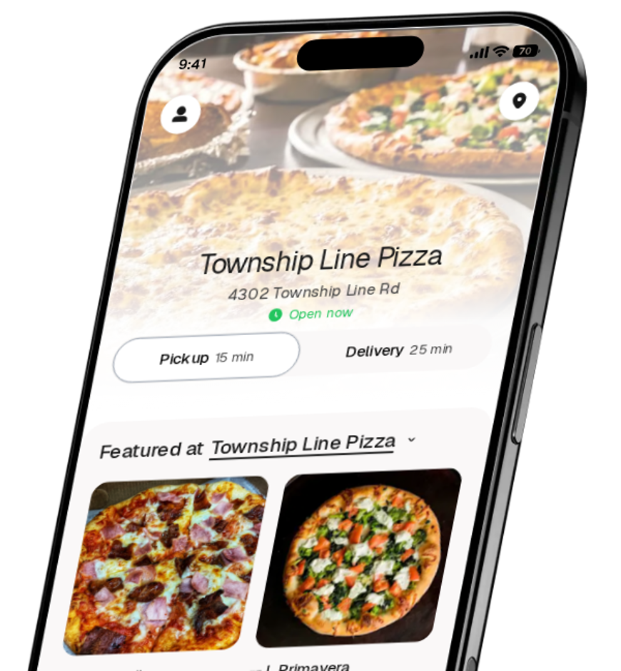 Township Line Pizza app preview