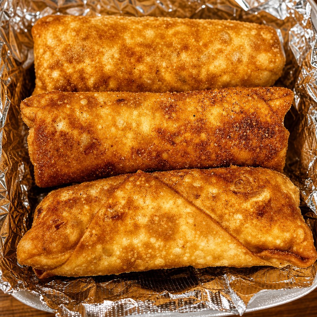 Nashville Chicken Cheesesteak Eggrolls.