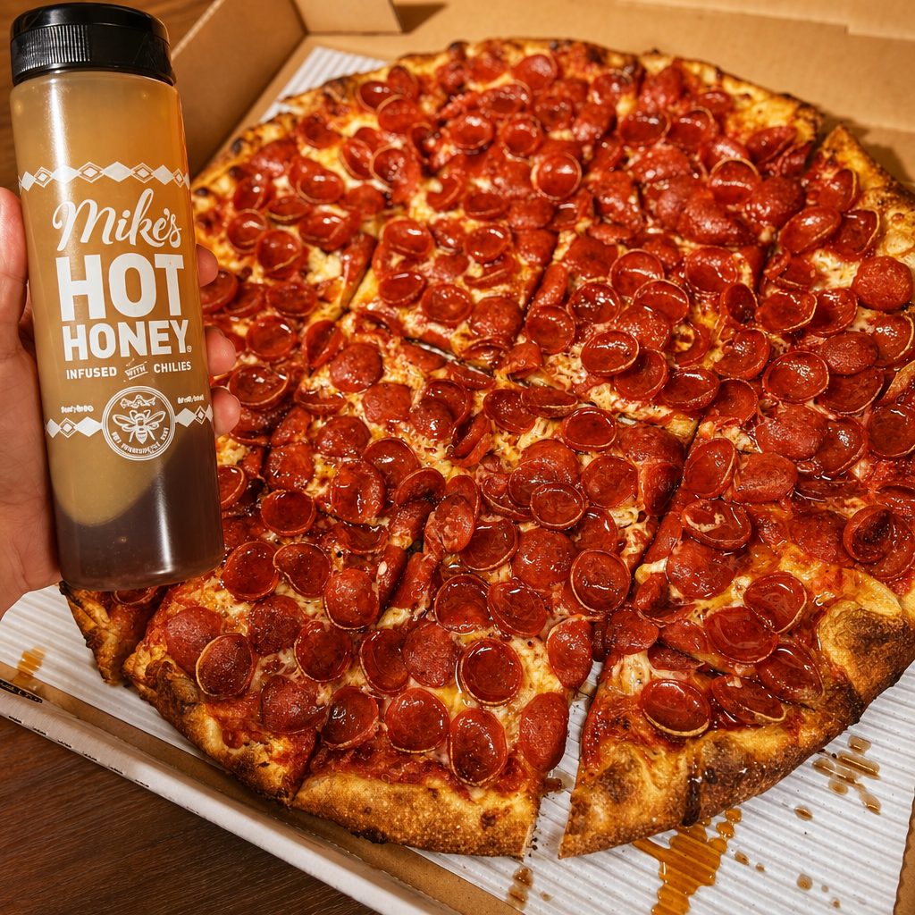 18” Hot Honey Chicago Tavern Pie.