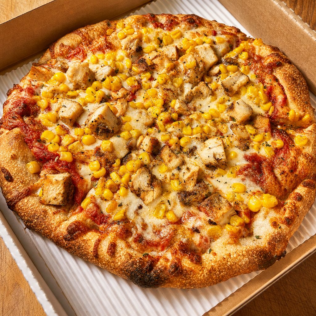 Grilled Chicken and Sweet Corn Pizza (Small 10'').
