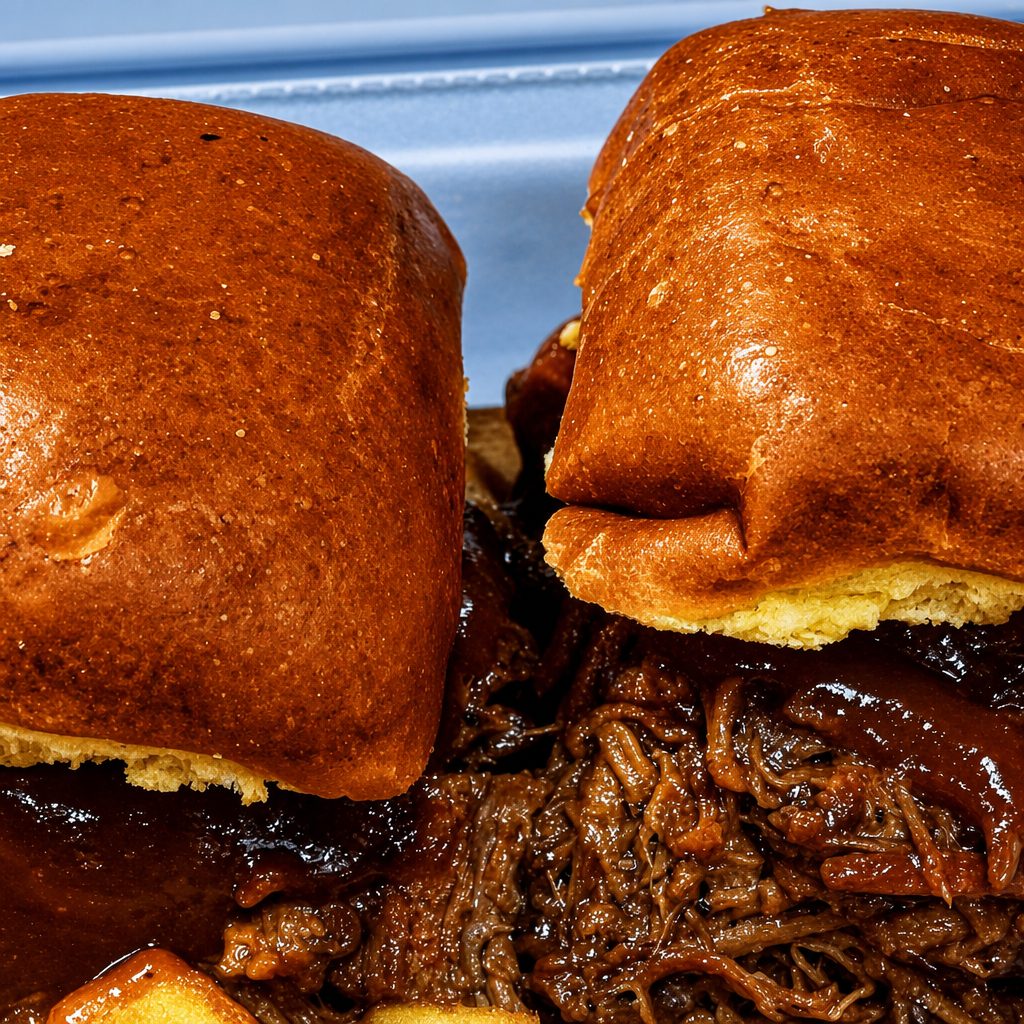 BBQ Brisket Sliders.