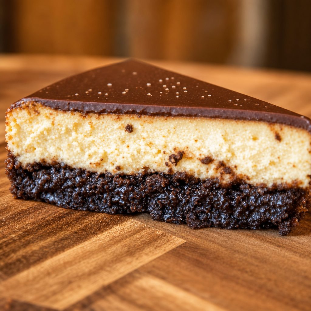 Brownie Bottom Cheesecake.